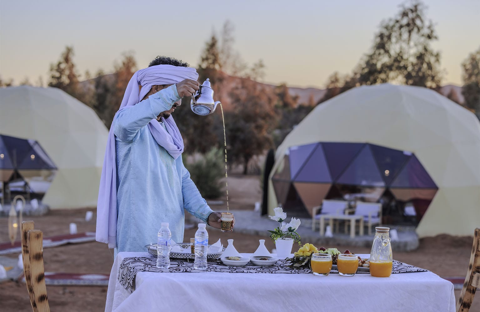 Luxury Sahara desert camp experience
