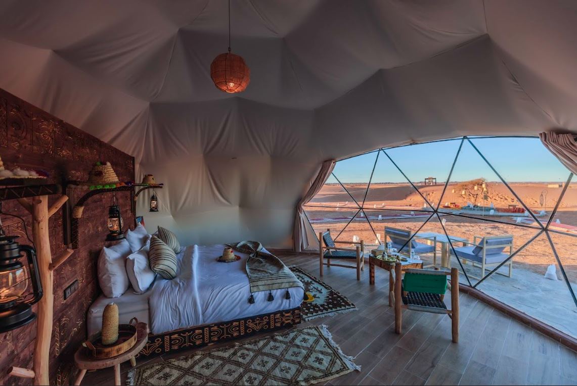 Luxury tent with private bathroom in Merzouga desert