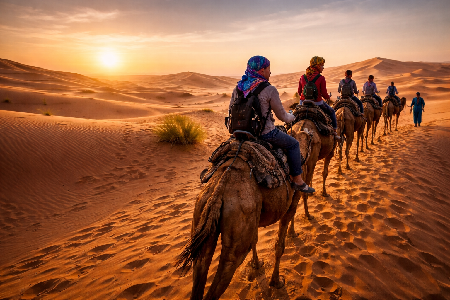 Camel ride in Merzouga